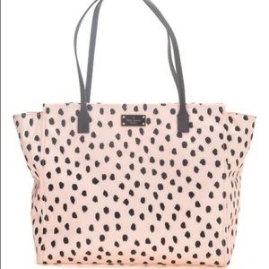 Kate Spade Flamingo Dot Taden Blake Avenue Tote